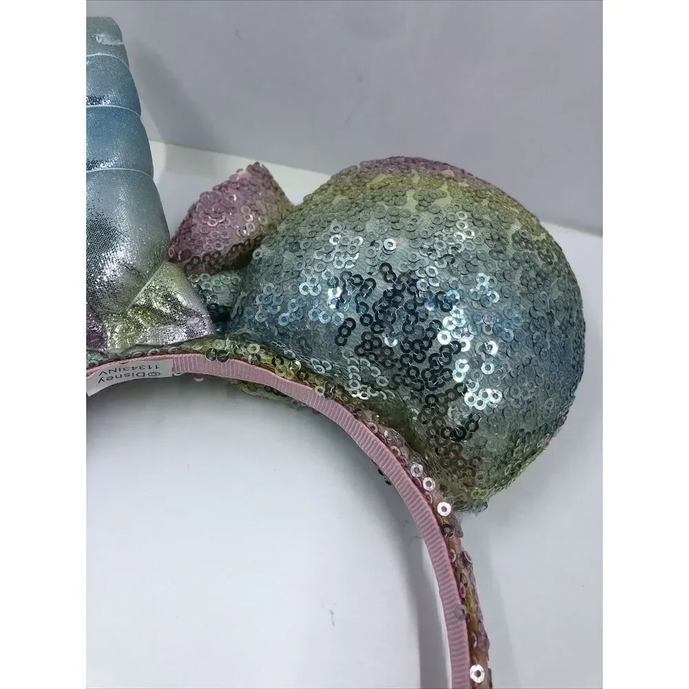 Disney Parks Unicorn Minnie Mouse Ears Headband-pastel Sequin Bow Horn